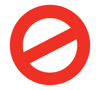 Do Not Symbol Sticker