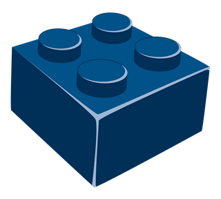 Blue_Brick Sticker
