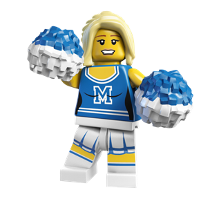 Cheerleader Sticker