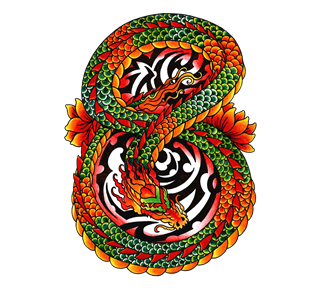 Dragon Tattoo Sticker