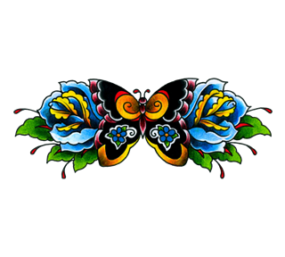 Butterfly Tattoo Sticker