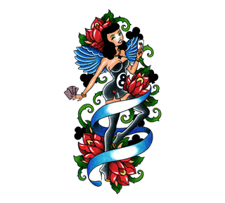 Angel Fairy Tattoo Sticker