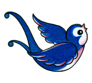 swallowblue Sticker