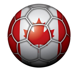 Canada Soccer Ball Sticker