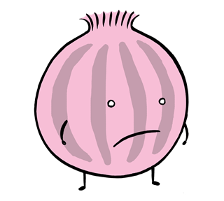 Mope the onion Sticker