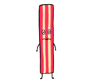 Shaky Bacon Sticker