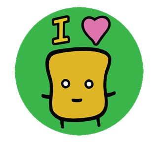 I love Mr. Toast Sticker