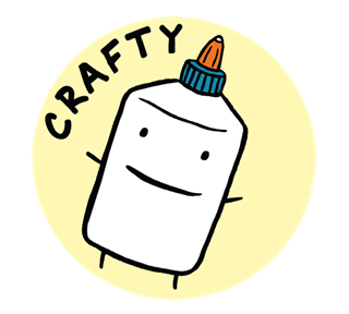 Crafty Glue Sticker