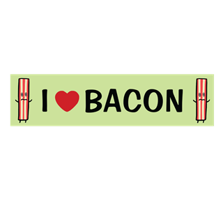 I love bacon Sticker