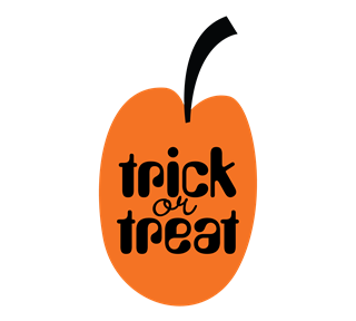 Trick or Treat Pumpkin Sticker