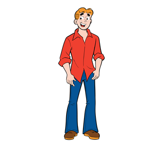 Archie Standing Sticker