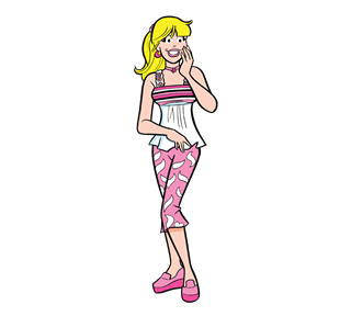 Betty Standing Sticker