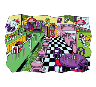 Pop Tates Chocklit Shoppe Sticker