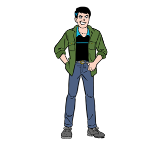 Reggie Standing Sticker