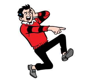 Reggie Laughing Sticker