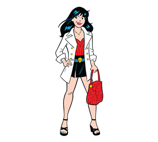 Veronica in Jacket Sticker