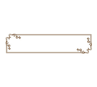 Victorian Border 4x1 Sticker