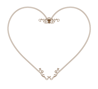 Victorian Heart Border Sticker