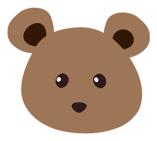 Teddy Bear Face Sticker