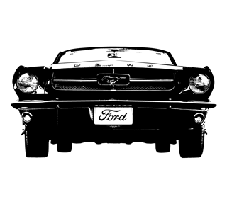1964 Mustang Sticker