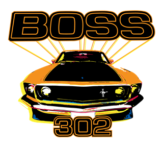 Mustang Boss Sticker