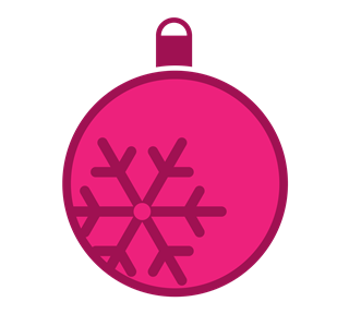 Christmas Snowflake Ornament Sticker