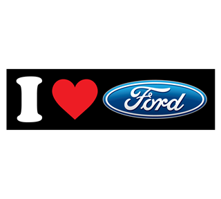 I Heart Ford Sticker