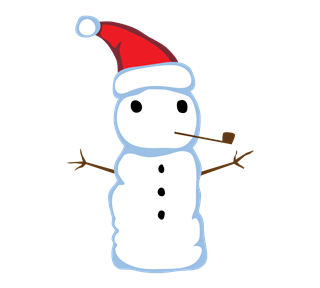 Christmas Snowman Sticker