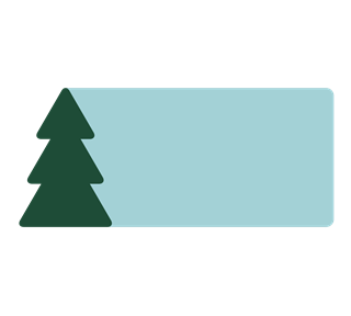 Vintage Christmas Tree Label Sticker