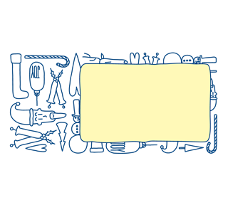 Holiday Line Drawings Christmas Tag Sticker