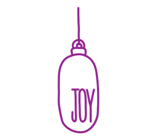 Christmas Joy Ornament Sticker