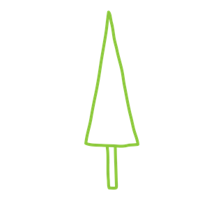Simple Christmas Tree Sticker
