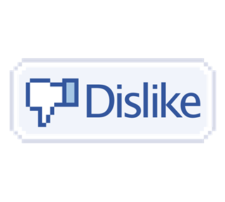 Funny Retro Facebook Dislike Sticker