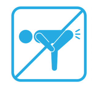 No Farting Funny Sign Sticker