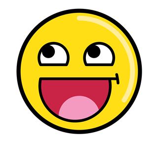 Happy Face Icon Sticker