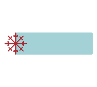 Snowflake Christmas Tag Sticker