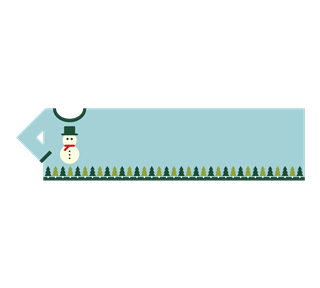 Long Christmas Sweater Tag  Sticker