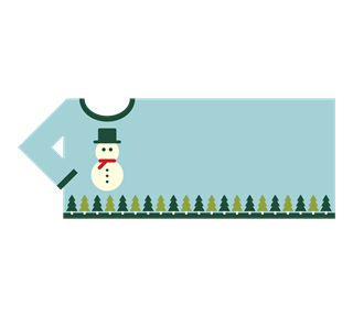 Christmas Sweater Tag Sticker