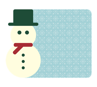 Snowman Snowflake Patterns Sticker