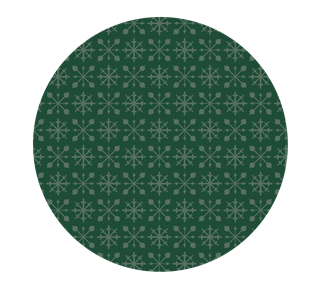 Retro Christmas Snowflakes Pattern Sticker
