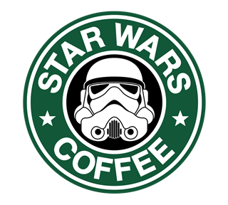 Star Wars Coffee Stormtrooper Sticker