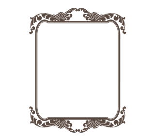 Floral Wine Border Sticker