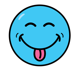 Smiley Tongue Out Sticker