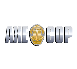 Axe Cop Logo Sticker