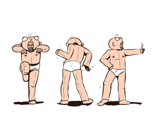 Baby Man Dance 3x Sticker
