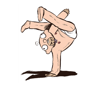 Baby Man Dance Solo Sticker