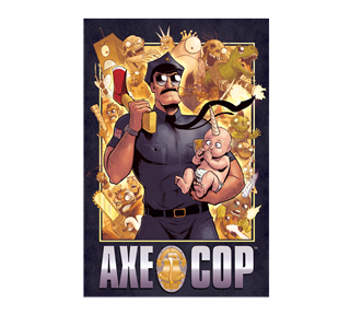 Axe Cop Uni-Baby Cover Sticker