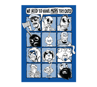 More Tryouts Sticker