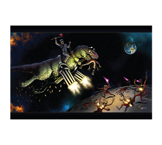 Wexter In Space Sticker