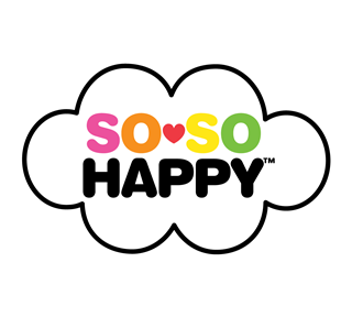 So So Happy Logo Sticker